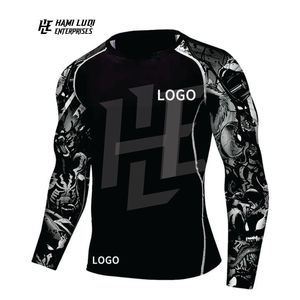 Venta al por mayor 2025 personalizado MMA Rash Guard sublimación personalizada impresa Bjj Rash Guard entrenamiento de lucha de alta calidad Rash Guard - Product Image 5