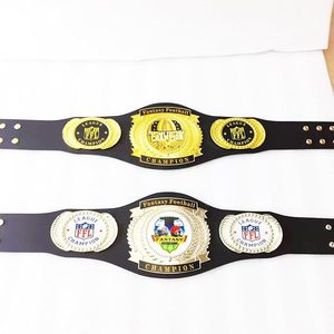 Cinturón de campeonato de fútbol de fantasía para ganador del primer lugar 2mm negro inspirado boxeo lucha tamaño adulto equipo de artes marciales - Product Image 3