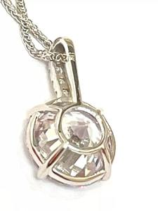 สร้อยคอจี้เพชรโมอิส1.75อัญมณีสีขาว925สไตล์ศาสนาเครื่องประดับสไตล์ทางศาสนา - Product Image 2