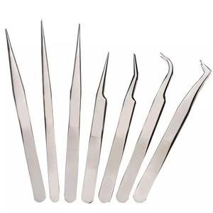 Pinzas de maquillaje para pestañas, extensiones de pestañas, pinzas antiestáticas para belleza, cuidado Personal - Product Image 3