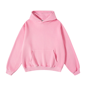 Trendin sweats à capuche surdimensionnés délavés à l'acide hommes 100% coton pull Street Wear Vintage - Product Image 3