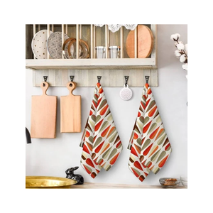Wholesale 400-500gsm Handmade Organic Cotton Animal Print Embroidered Antimicrobial Eco-Friendly Luxury Home Golf Tea Towels - Product Image 1