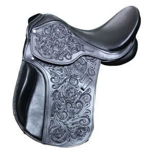 Sillín de doma inglés de cuero suave de alta calidad, producto transpirable y Ecuestre para montar a caballo - Product Image 1