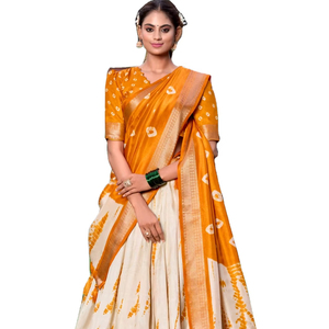 Dola Silk shikora พร้อมคอลเลกชั่นแต่งงานผ้าทอขอบ zari ดีไซน์ใหม่ - Product Image 1