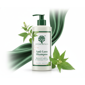 Shampooing Fortifiant Bio 250ml Italie Formule Anti-Chute RedMoringa Biotine Crème Naturelle Marque Privée OEM - Product Image 1