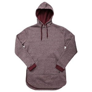 Custom <b>Fleece</b> <b>Longline</b> Hoodie For <b>Women</b> OEM Pullover With Extended Fit Private Label Supplier For Gym Casual And Winter - Product Image 4