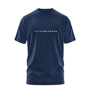 เสื้อยืดผ้าฝ้ายผู้ชายทรงโอเวอร์ไซส์โลโก้3D แบบเรียบง่ายสะดุดตา - Product Image 5