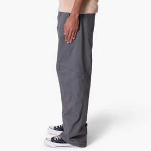 Custom logo Design Oversized Fit Wide Leg Work <b>Pants</b> Men Baggy Wide Eleg Solid Color Thick Cotton Cargo <b>Carpenter</b> <b>Pants</b> - Product Image 5