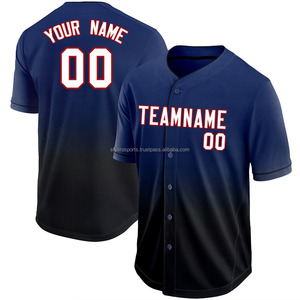 Maillot de Baseball sublimation personnalisé de haute qualité respirant séchage rapide uniforme de sport grande taille Logo personnalisé nom adultes en gros - Product Image 4