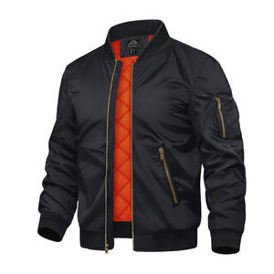 Chaqueta Bomber de Primera Calidad para Hombre, Cierre de Cremallera, Estilo Formal, Camuflaje Pakistaní, Ajuste Holgado, Resistente al Viento e Impermeable, Talla XS para Primavera - Product Image 1