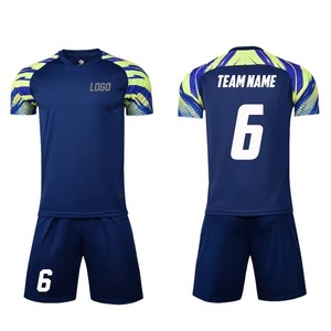 Kits de entrenamiento de equipo sublimados con logotipo personalizado, camiseta de pantalones cortos, conjuntos completos de uniformes, camisetas de fútbol, camiseta de fútbol para hombres - Product Image 1