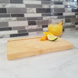 Tabla de Cortar Rectangular de Madera de Acacia, Hecha a Mano, Resistente, Apta para Lavavajillas, 1.2 cm de Grosor, para Uso en la Cocina, para Cortar Verduras y Frutas - Product Image 2