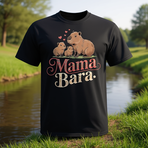 T-Shirt Promozionale Famiglia Capybara Mama 2025, Collezione 2025, Comoda e Alla Moda - Product Image 2