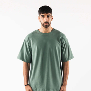 Camisetas de talla grande para hombre de gran tamaño de peso pesado de alta calidad, ropa de calle de manga corta personalizada, camisetas de talla grande para hombre OEM - Product Image 2