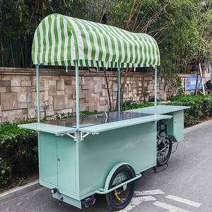 Triciclo Cargo Mobile per Esterni con Carrello Alimentare Integrato - Product Image 2