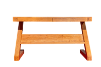 Table d'ordinateur portable rectangulaire TACASA en bois massif, style nordique moderne, durable, pour le bureau, la coiffure ou l'écriture, gain de place