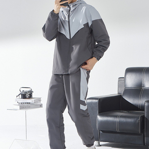 Venta al por mayor Deportes Sweatsuit Jogging Hombre Sudadera Con Capucha Chaqueta Pantalones Secado rápido Transpirable Fútbol Sweatsuit Warm up - Product Image 4