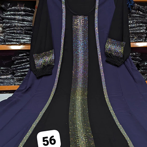 Abayas élégantes et modestes brodées à la main pour femmes - Product Image 1