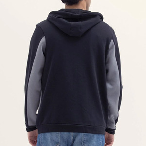 Sweat à capuche unisexe épais 100% en molleton de coton à fermeture éclair grande taille, solide, avec impression de logo personnalisé, doublure hivernale tricotée - Product Image 3