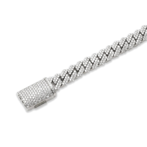 Pulsera de Hip Hop de Rock Street de alta calidad, joyería de rapero de diamante Natural de oro de 14 quilates, pulsera de Hip Hop de enlace cubano - Product Image 3