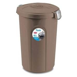 Contenedor de Almacenamiento de Plástico TOM Tortora 70526 Stefanplast (46 Litros) con Tapa de Cierre a Presión - Product Image 1