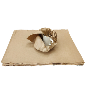 Eco Friendly Customized Honeycomb <b>Wrap</b> Cushion Recycled Kraft Craft <b>Paper</b> <b>Rolls</b> Gravure Printing Compatible CE-W150250 - Product Image 1