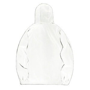 Manteau de sport à capuche à manches longues décontracté pour hommes Veste à fermeture éclair de couleur unie pour le printemps, l'automne et l'hiver-Fabriqué en polyester/coton - Product Image 5