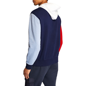 Pull à capuche décontracté à motif uni pour hommes 100% coton polaire Sweat à capuche thermique d'hiver brodé avec logo personnalisé Design teint uni - Product Image 3