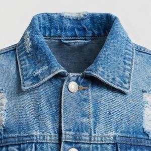 Veste en jean pour femme d'hiver, jean court, manches longues, coton respirant, style décontracté, qualité, tendance, couleur personnalisée - Product Image 4