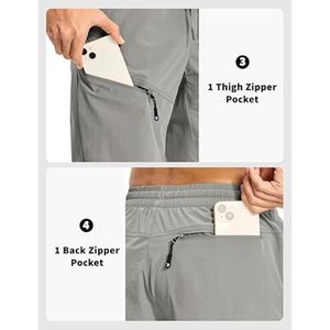 กางเกงขาสั้นออกกำลังกายแบบลำลองสำหรับผู้ชายและผู้หญิงกางเกงขาสั้นมีกระเป๋า - Product Image 5