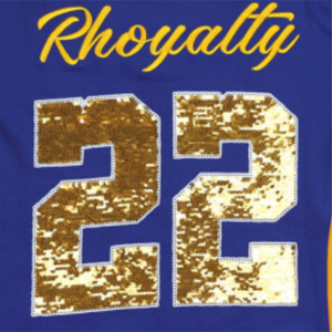 Jersey de Fútbol Americano Ligero y Transpirable de Alta Calidad - Azul Marino |   Camiseta de Manga Corta 100% Poliéster con Logotipo de Equipo Personalizado en Seda - Product Image 2