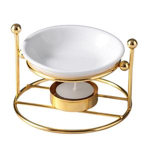 Gold Oil <b>Burner</b> Candle Tealight Holder <b>Wax</b> <b>Melt</b> & Tart <b>Burner</b> for Home Decor - Product Image 1