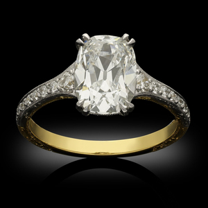 Igi แหวนเพชร CVD โซลิแทร์สีทอง14K ได้รับการรับรองจากแผนกโซลิแทร์สดใสแหวนหมั้นที่ปลูกในห้องปฏิบัติการรัศมีวงแหวนแบบคลาสสิกสำหรับงานแต่งงานของผู้ชายผู้หญิง - Product Image 4