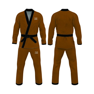 ชุดฝึกคอตตอนแท้ Jitsu ศิลปะการต่อสู้คาราเต้ BJJ GI 2026โลโก้ออกแบบได้ตามต้องการ - Product Image 1