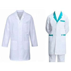 Bata de laboratorio de mezclilla para atractivo profesional, uniforme médico transpirable y protector, ambientador - Product Image 1