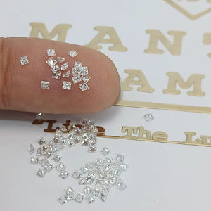 Vente en gros de diamants blancs taille princesse HPHT CVD taille princesse D couleur vs diamants en vrac de laboratoire de mêlée - Product Image 1