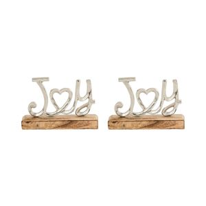 Lettres de l'alphabet de Noël contemporaines en aluminium et en bois pour les maisons de vacances tendance et le style festif - Product Image 6