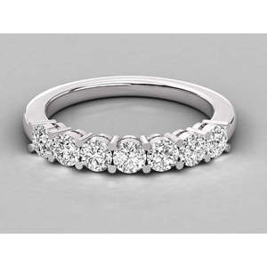 Anillo de Diamante Solitario Cultivado en Laboratorio, Corte Redondo, 9K, para Mujer - Product Image 2