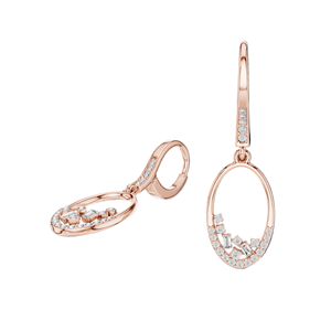 0.277 CT Lab-Grown VVS-VS EF Diamond <b>Dangle</b> <b>Earrings</b> 18KT, 14KT, 10KT <b>Gold</b> & 925 Silver Rose, Yellow, White <b>Gold</b> & - Product Image 4