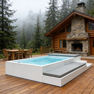 Jacuzzi, Spa Exterior, Piscina, Filtro y Bomba para Piscina, Luces para Piscina Exterior, Piscina con Ventana de Vidrio - Product Image 2