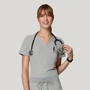 El personal del hospital de verano cómodo friega la tela de punto con los conjuntos uniformes de Spandex - Product Image 5