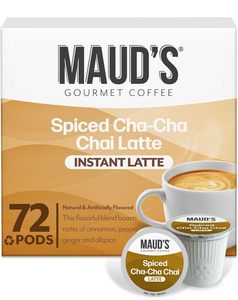 Maud's Chai <b>Tea</b> Latte Pods, 72 ct, Single Serve <b>Tea</b> Pods - 100% Gourmet Blended <b>Tea</b> Leaves - Product Image 4