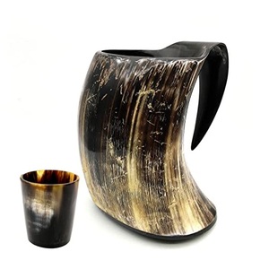 High Quality Natural OX Real Buffalo Horn Viking Drinking <b>Mug</b> for Customized Size <b>Cheap</b> Price with Sale - Product Image 4