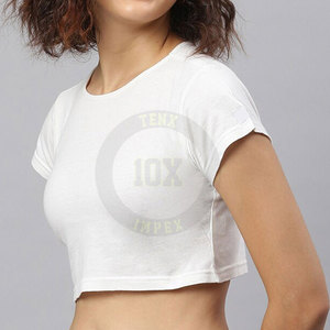 เสื้อครอปสตรีทแวร์ผลิตจากวัสดุคุณภาพสูงเสื้อครอปจากปากีสถาน - Product Image 3