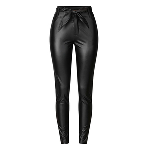 Producto en Oferta Pantalones de Cuero para Mujer de Buena Calidad para Venta en Línea MOQ Bajo Pantalones de Cuero Genuino para Mujer Precio al por Mayor - Product Image 4