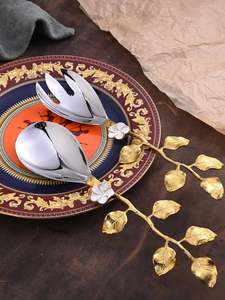 Cuchara de metal para uso diario Juegos de cucharas increíbles de acero espejado hechos a mano de La India - Product Image 4