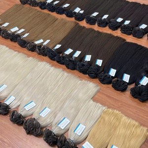 CONCEPTION CHAUDE: Extension de cheveux nouée à la main extension de cheveux humains raides naturels couleurs claires cheveux de luxe vietnamiens - Product Image 3