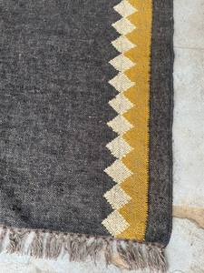 4x6 lana hecha a mano y yute Kilim Dhurrie alfombra patrón geométrico Color personalizado lavable diseño indio tradicional - Product Image 2