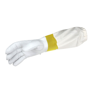 Gants d'apiculture ventilés jaunes Gants d'abeille en peau de chèvre Équipement de sécurité à manchette longue pour le fournisseur d'apiculture - Product Image 6