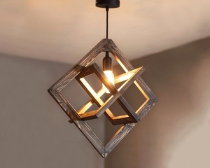 Hot Sale Vintage Decorative Handmade <b>Rattan</b> & Iron LED Chandeliers <b>Lantern</b> Hanging Lamps for Residential Dining - Product Image 5
